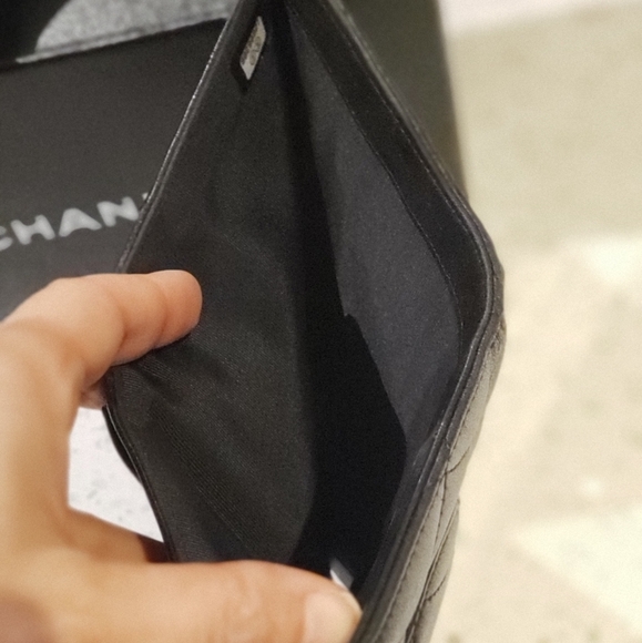 ***SOLD***100% Authentic Chanel Lambskin Long Flap - Picture 6 of 17